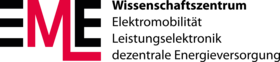 Schriftzung Wissenschaftszentrum für Elektromobilität, Leistungselektronik und Dezentrale Energieversorgung.