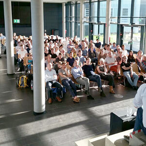 Rund 130 Gäste besuchten die Präsentation zur Umgestaltung des Buddenbrookhauses. Foto: TH Lübeck, A. Schauliess