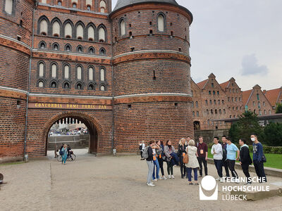 Bei einer Stadtführung konnten die Internationals Lübeck kennenlernen. Foto: TH Lübeck