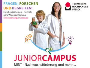 Das JuniorCampus-MINT-Gütesiegel der Technischen Hochschule Lübeck wird an Grundschulen verliehen, die mit innovativen Maßnahmen und dem Fokus auf die Themen Naturwissenschaft, Technik und Medizin einen begeisternden Unterricht gestalten.