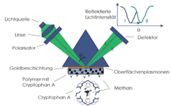 Experiment Methan Schematische Darstellung eines Sensorsystems. Ausführliche Beschreibung unterhalb im Modal. Bild 1
