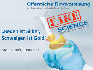 Dritter Abend der Ringvorlesung „Fake Science“.  Grafik: St. Petri