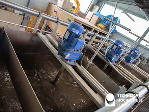 Hier wird mithilfe eines Belebtschlammverfahrens das Abwasser geklärt. Foto: TH Lübeck 