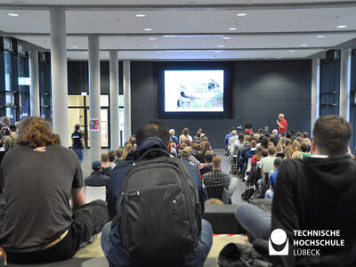 Volles Haus zur Bahn-Präsentation. Foto: TH Lübeck