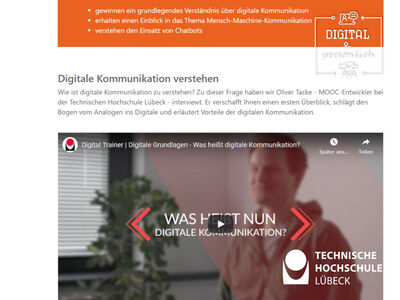 Auszug aus dem Digital Trainer.