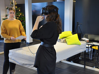 Virtueller Rundgang durch das Patientenzimmer. Foto: TH Lübeck