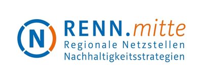 Logo RENN.mitte mit Schriftzug Regionale Netzstellen Nachhaltigkeitsstrategien