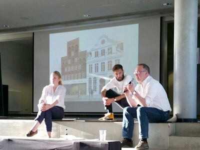 Inga Mueller-Hagen, Lothar Többen und Jörn Simonson. Foto: TH Lübeck, A. Schauliess