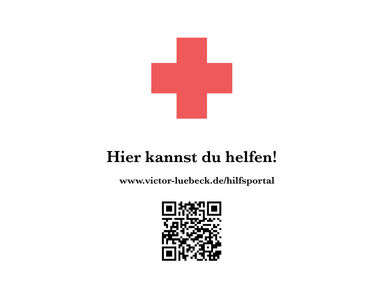 VICTOR Lübeck ist ein eingetragener Verein, der Hilfe und Projekte anbietet, initiiert und Helfende koordiniert. Grafik: www.victor-luebeck.de