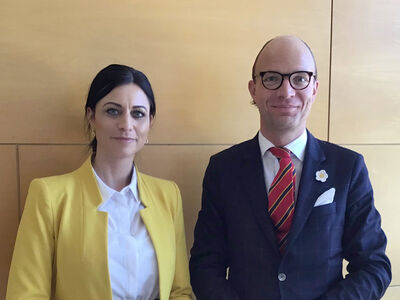 Das THL-Team Tiggelbeck/ Dierks auf der Konferenz 2019 in Madrid. Foto: Univ. RJC