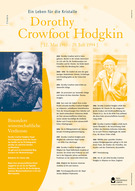 Poster Dorothy Crowfoot Hodgkin