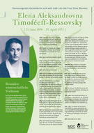 Poster Elena Aleksandrovna Timoféeff-Ressovsky